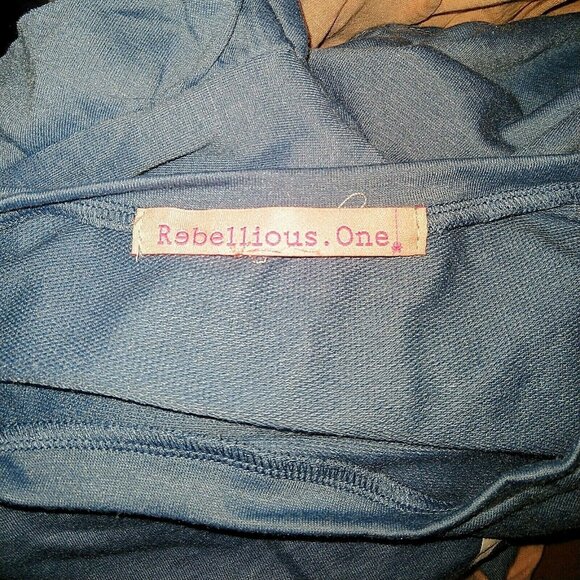 Rebellious One Top Multicolor Women Knit Graphic Size Large - Picture 5 of 7